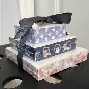 NEW 🐾 Dog-Themed Tower of 3 Notepads & Pen gift set from Punch Studio